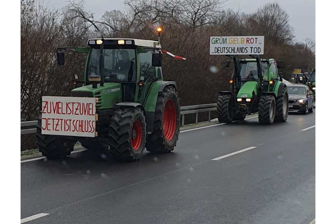 Landwirte fordern auf Großdemo Rücknahme der Kürzungspläne 