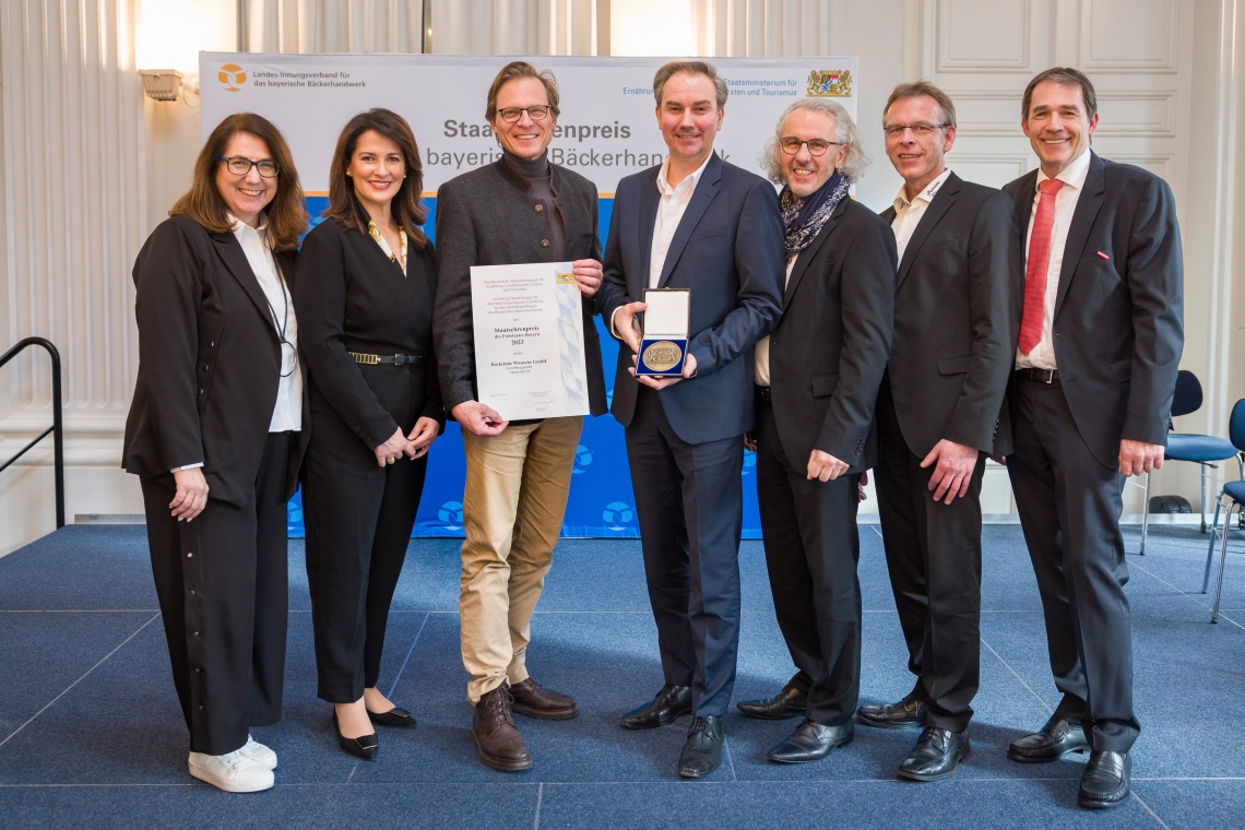 Bäckerei Wünsche erhalt Staatsehrenpreis für das bayerische Bäckerhandwerk 2023