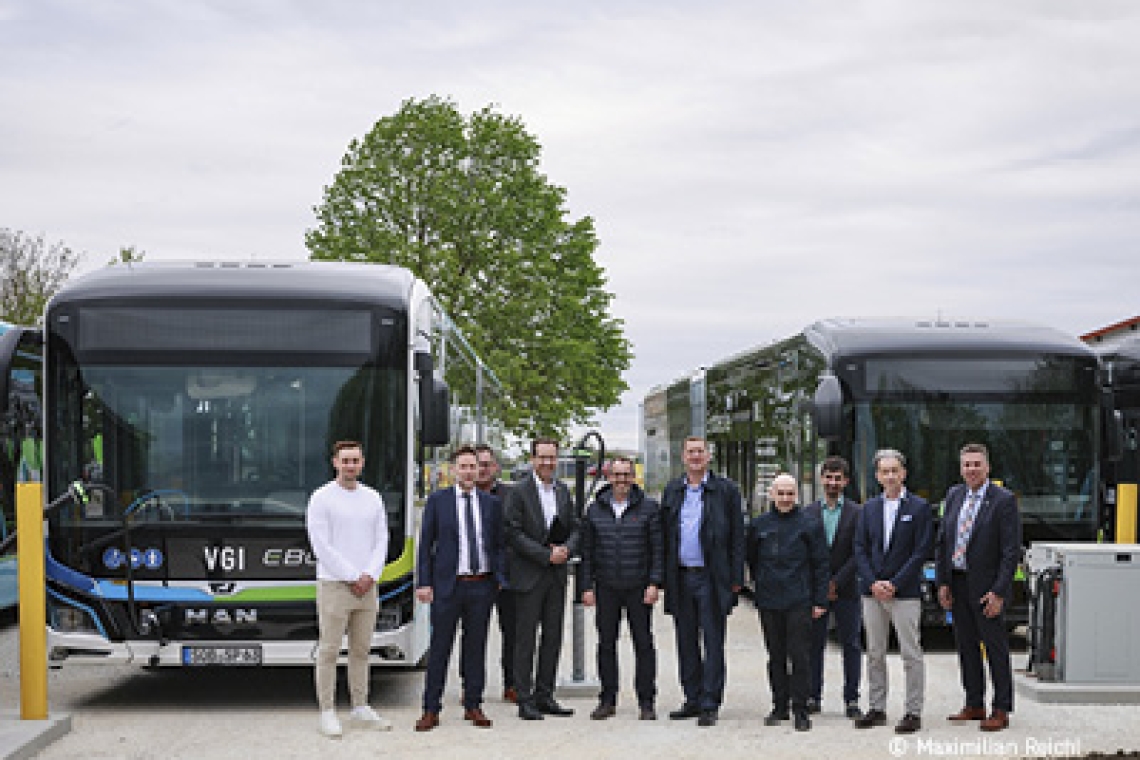 Ladepark für emissionsfreie E-Busse in Karlskron