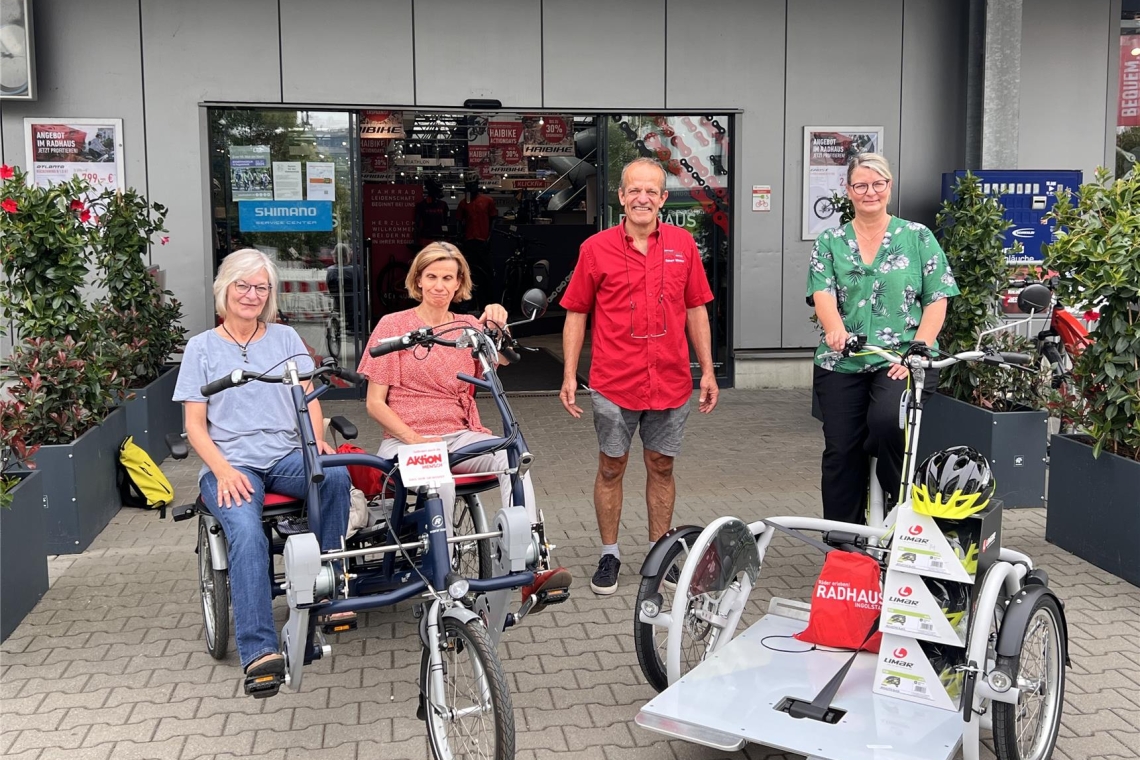 Mobil dank Förderung - Unterstützung der Aktion Mensch zwei Fahrräder 