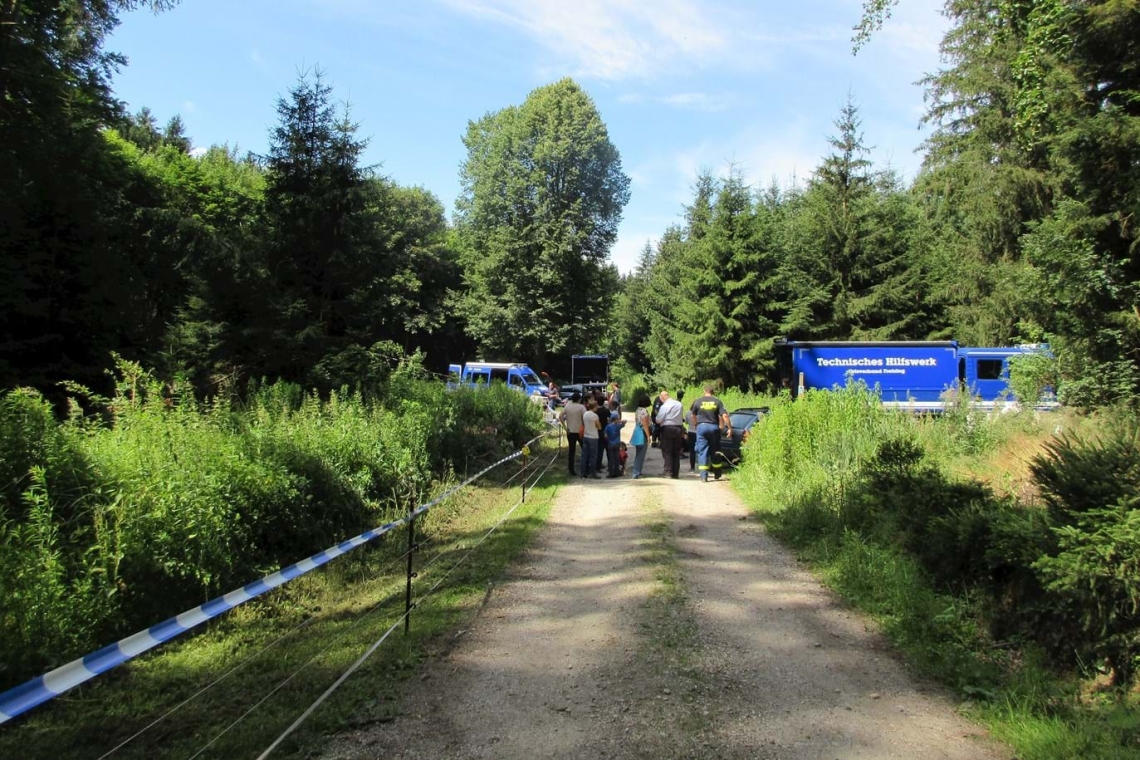 Tierseuchenübung der Veterinärämter Pfaffenhofen, Freising und Dachau im Reichertshausener Holz 