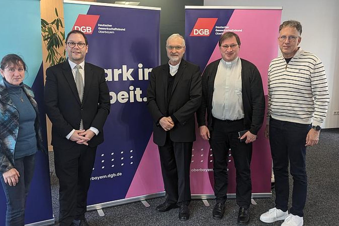 Bischof Hanke im Austausch mit dem DGB Ingolstadt 