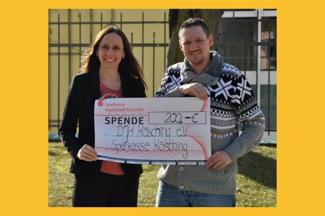 Spende für den Tischtennisverein DJK Kösching 