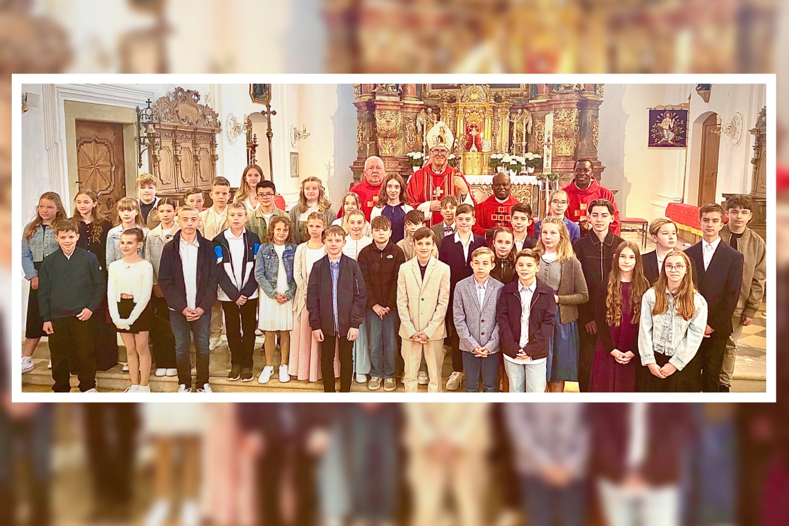 39 Fünftklässler jetzt gefirmt:  WEIL DIE SACHE JESU BEGEISTERTE BRAUCHT 