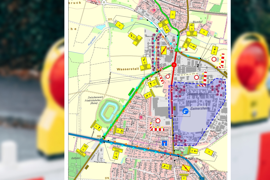 Fahrbahnerneuerung im Gewerbegebiet Gaimersheim