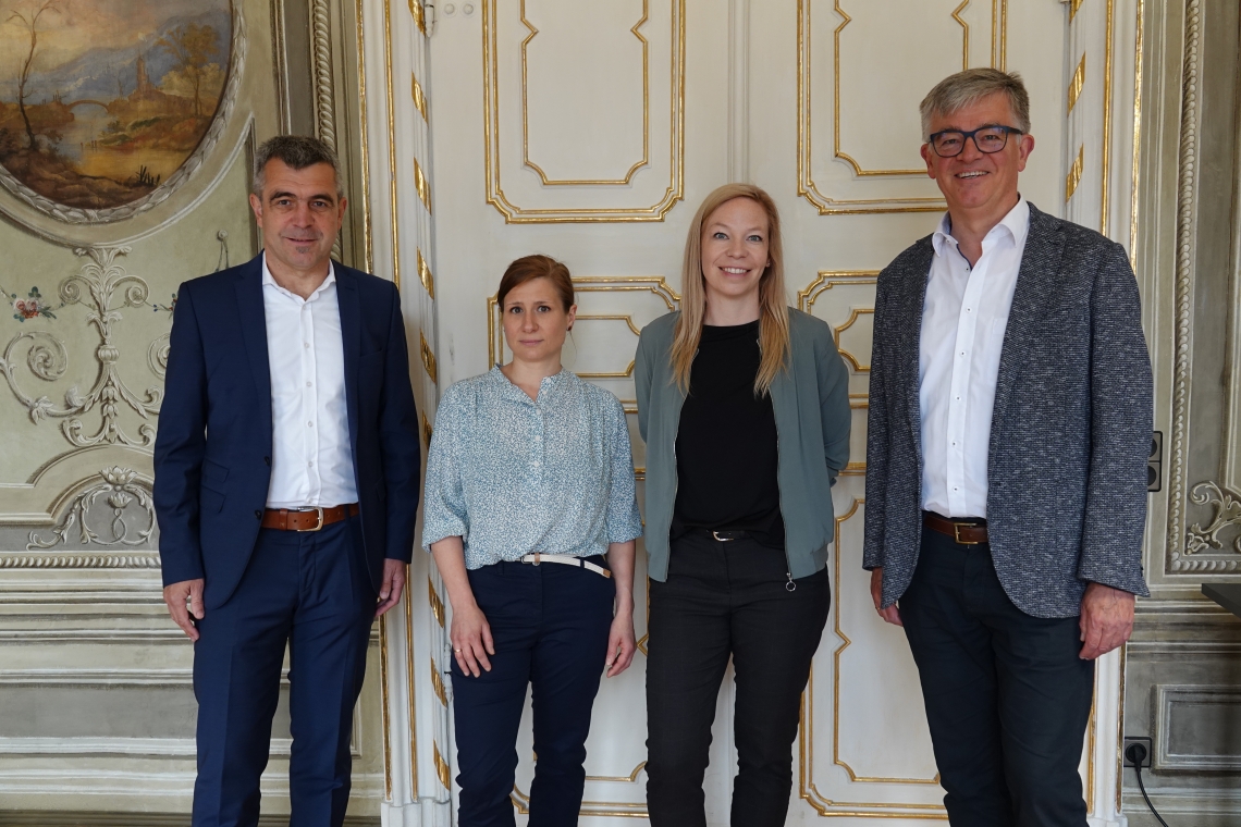 Antrittsbesuch der neuen Kreisarchivpflegerin beim Landrat