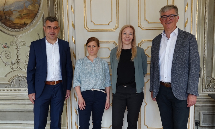 Antrittsbesuch der neuen Kreisarchivpflegerin beim Landrat