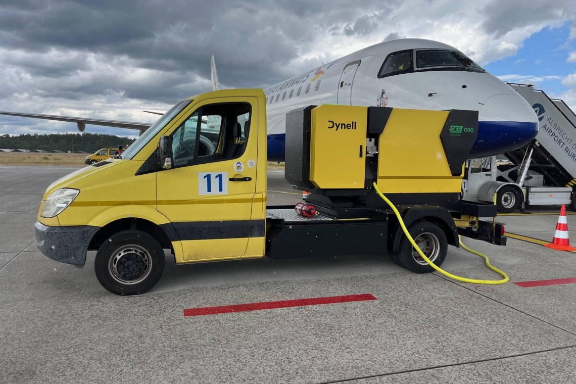Elektrische Bodenstromgeräte ersetzen Dieselaggregate am Airport Nürnberg