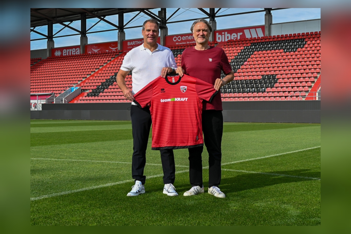 Neuer Trikotsponsor: team KRAFT GmbH ab sofort auf der Brust der Schanzer 04 