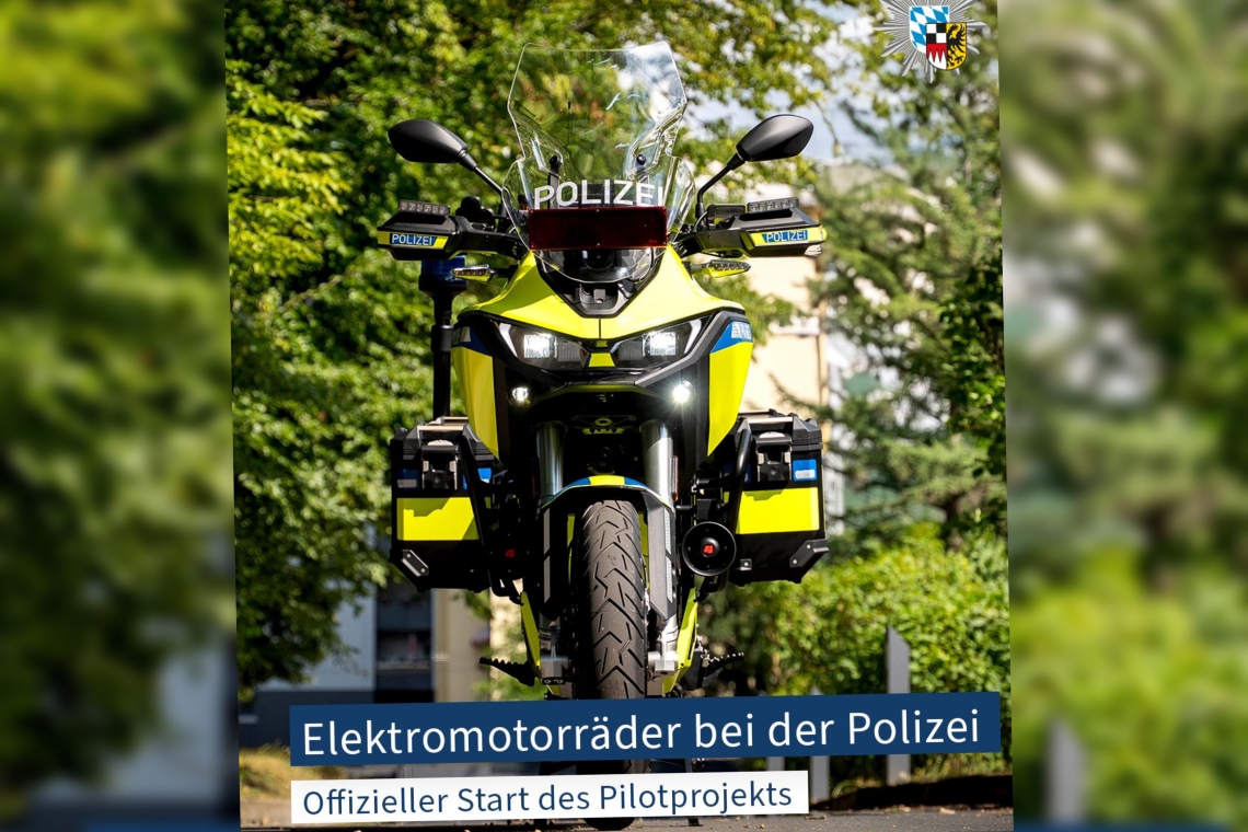 Polizei testet Elektro-Motorräder für den Einsatz