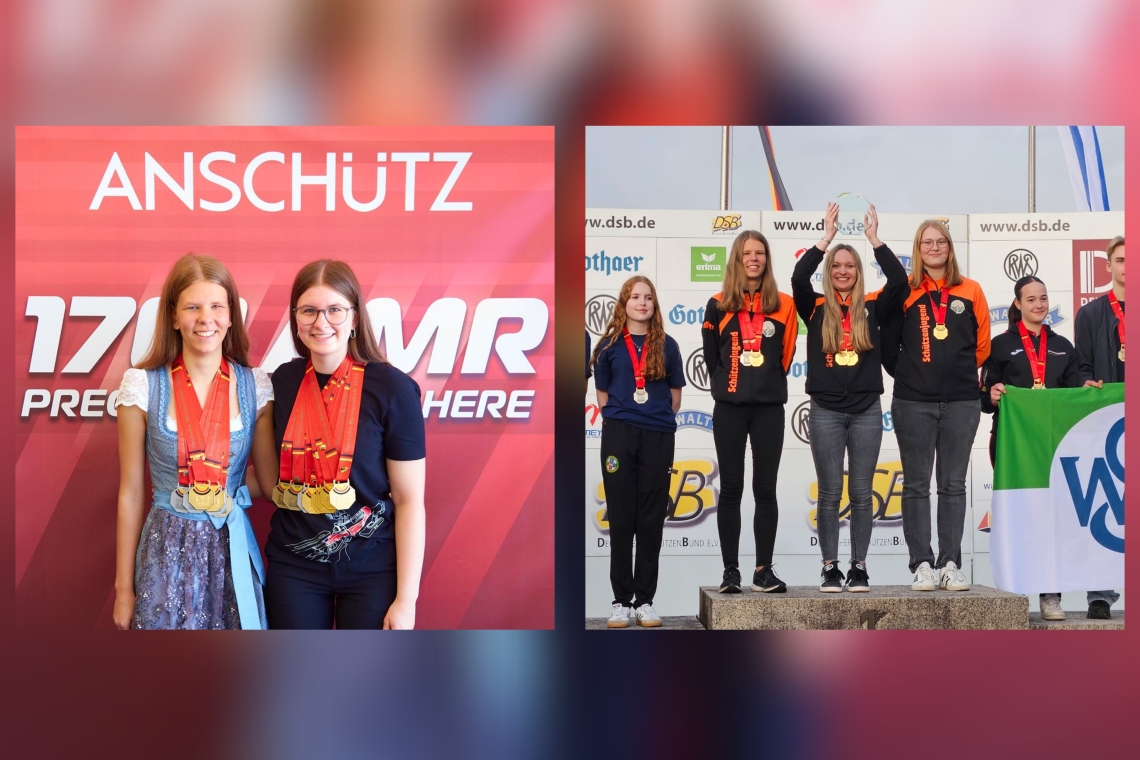 Medaillenregen auf der Deutschen Meisterschaft für die Schützinnen der FSG Kösching 