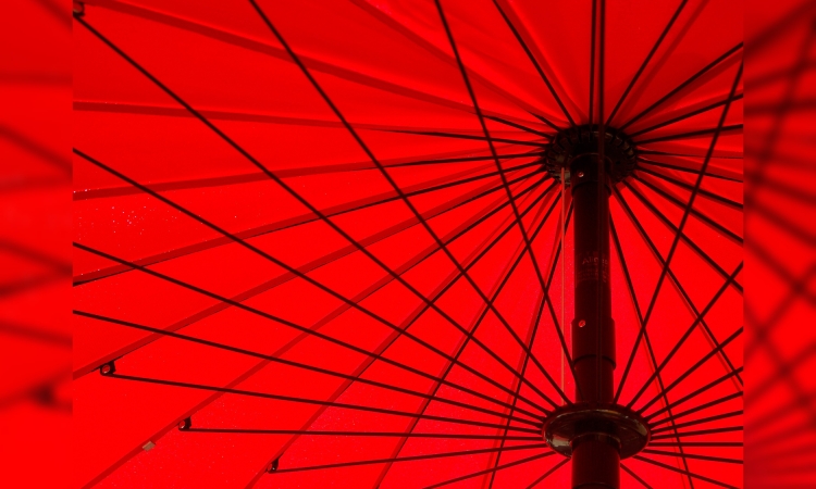 Sonnenschirm eines Cafés gestohlen 