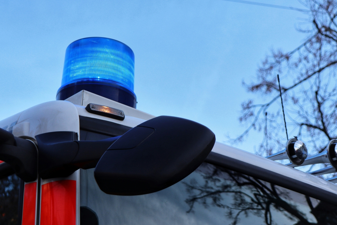 Stapler gerät in Brand 